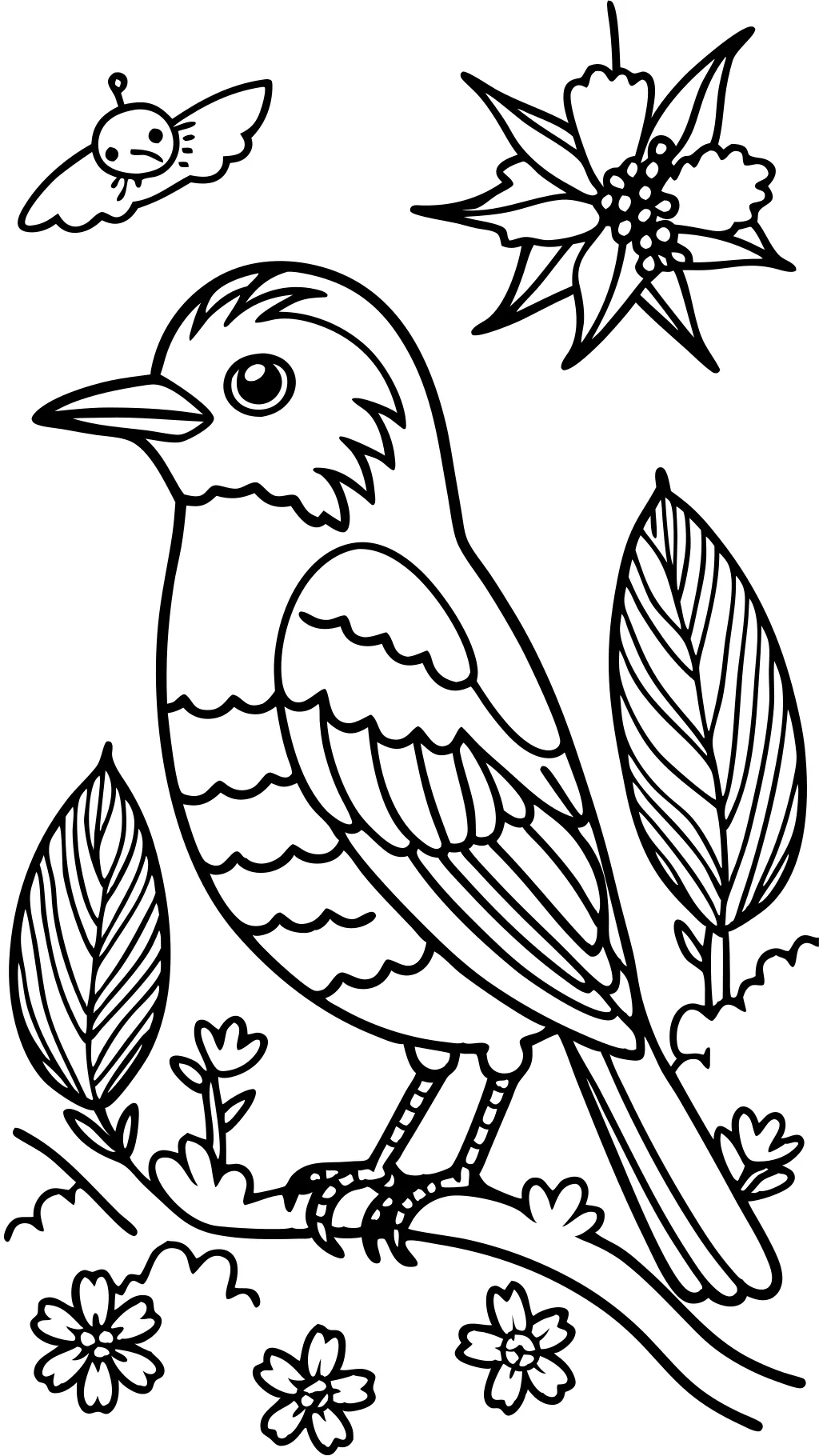 coloriages d’oiseaux imprimables